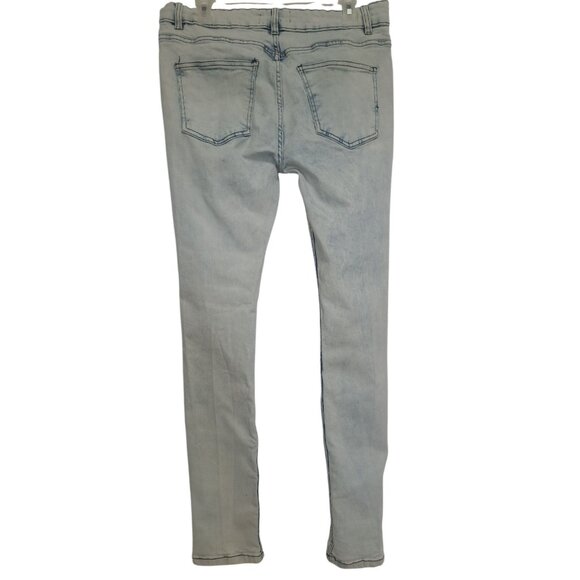 Blue Cult Jeans Womens 34 Light Wash Distressed Stretch Denim - Picture 7 of 8